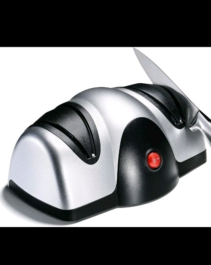 Compact Electric Knife Sharpener for Non-Serrated Blades - Perfect Kitchen