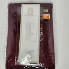 CHF & You Empire Silk Lined Curtain Panel Bed,Bath&Beyond Burgundy 40"x 84"
