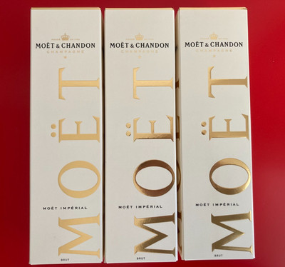 3 x Geschenkkarton Moet & Chandon (ohne Flaschen) - Brut Moët Impérial