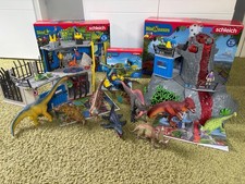 Schleich Dinosaurs Set, Vulkan, Forschungssta...