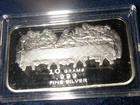 Silver 10 GRAM Bar .999 Fine Silver w/ Last Supper  In Hard Plastic Case