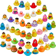 Rubber Duck Toy Duckies for Kids - 50 Pack - Sensory Play, Stress Relief, Stocki