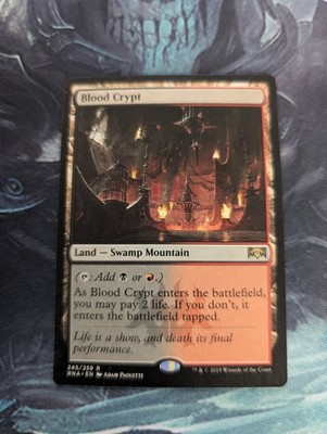 Blood Crypt RNA 245/259 MTG Magic The Gathering Ravnica Allegiance Rare Land NM