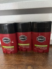 Lot of 3 Faberge Brut Instinct Fragrance 2.25 Oz. Men's Deodorant Stick