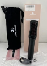 Wireless Hair Straightening Brush, Black, Travel Size 9" Hot Brush - Brand NEW!