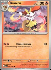 Braixen Chaos Rising 12/86 English Pokémon Near Mint