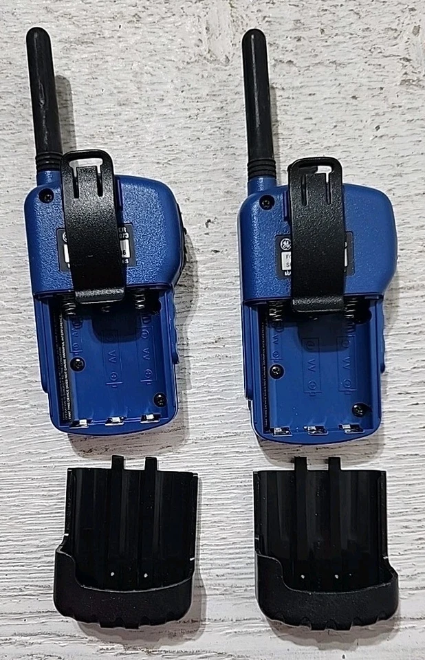 General Electric 3-5873 Azul Transceptor FM Radio bidireccional Walkie Talkie Lote de 2 Foto 4 de 4
