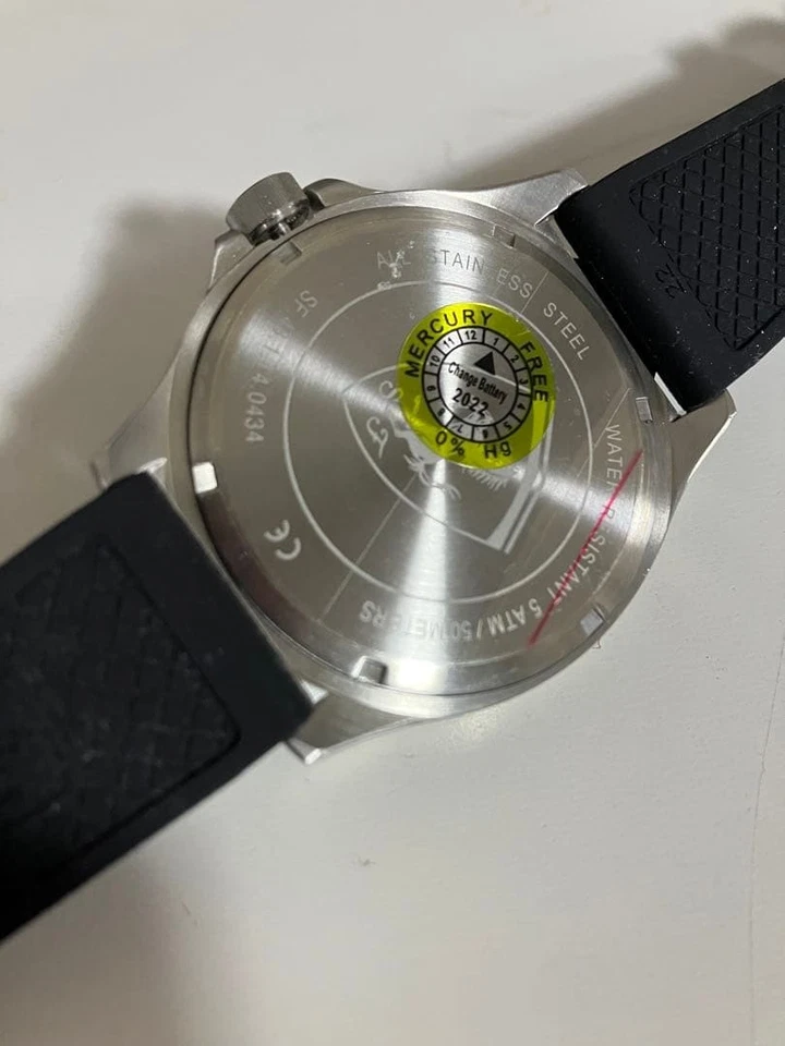 Reloj Scuderia Ferrari AERO 0830506 esfera negra correa de silicona fecha 5 ATM Foto 4 de 4