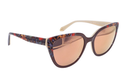 NEW LA MATTA LM 3237 COL 4 BROWN MULTICOLOR MIRRORED AUTHENTIC SUNGLASSES 57-21