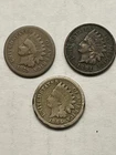 Indian Head Pennies Lot Of Three In Very Nice Condition. ￼￼
