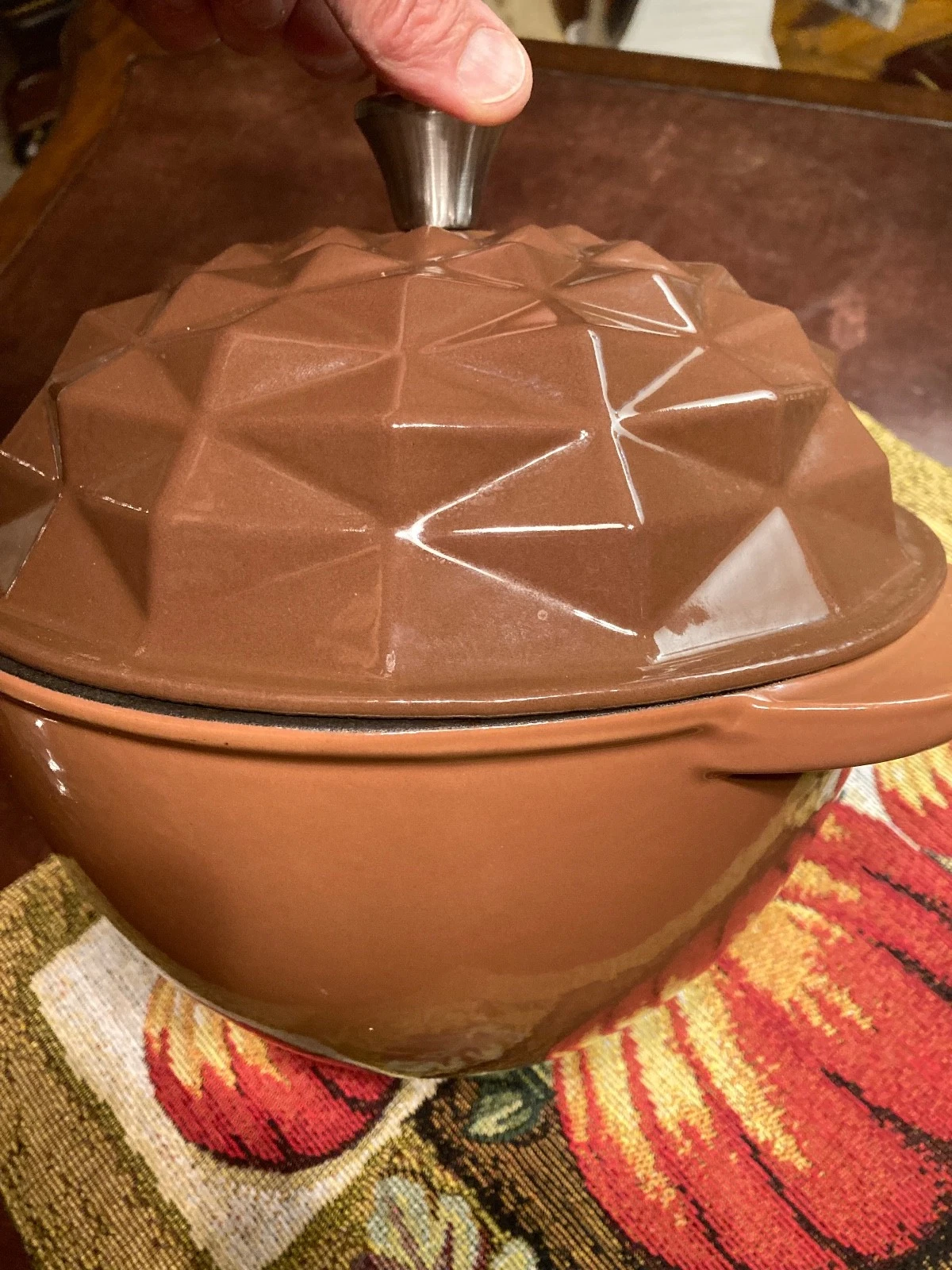 Dash Of That ACORN DESIGN 3.5 Qt. Quart Enameled Cast Iron Dutch Oven-Pot & Lid