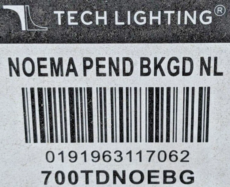 TECH LIGHTING NOEMA 1 LUZ MINI COLGANTE NEGRO Y DORADO 9.7"W X 14"T 700TDNOEBG Foto 3 de 3