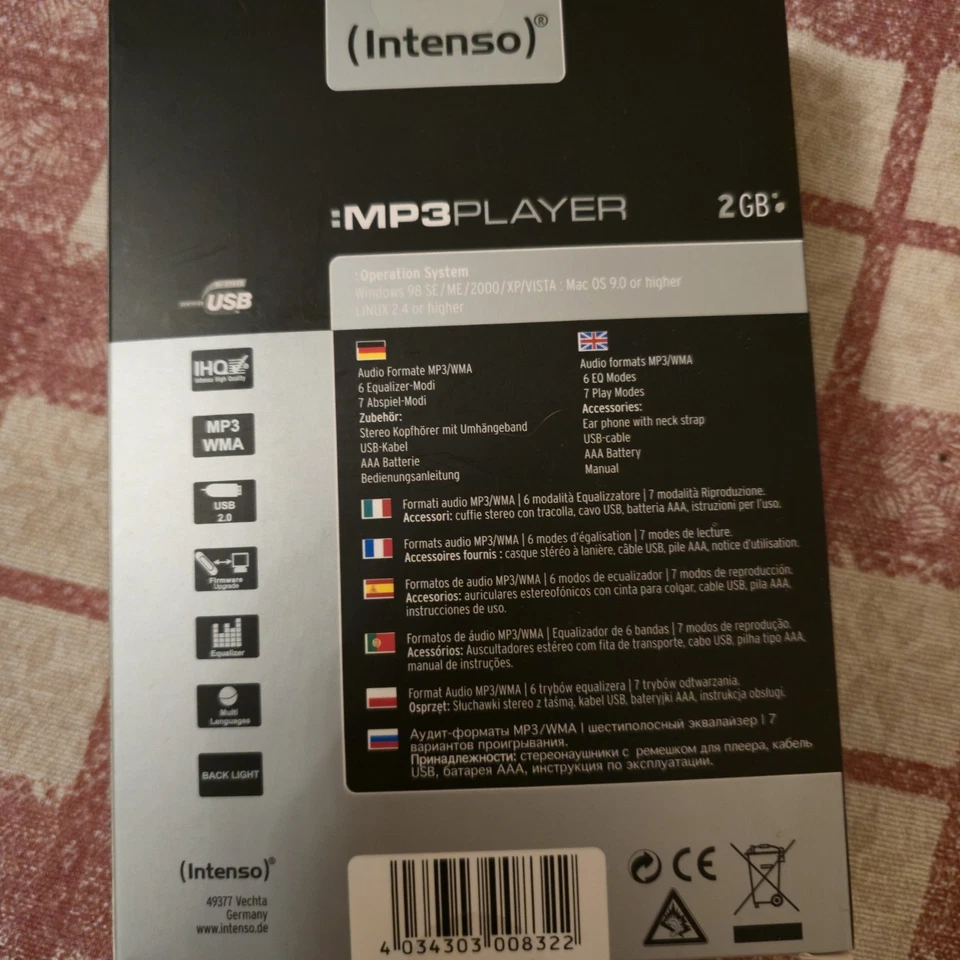 2GB Intenso MP3 Player Musik Walker Neu - Bild 4 von 4