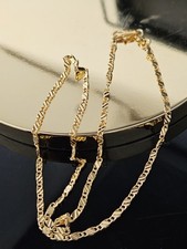 Chaine Cubaine A Facettes En Or Plaquée 18k