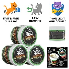 3-Pack Medium Hold Matte Hair Pomade for Men - Shine-Free  Frizz Control