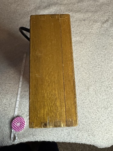 Vintage 60er Jahre - Gary Gail handbemalte Schmetterling Holzkiste Handtasche Farbe getragen. - Bild 3 von 4