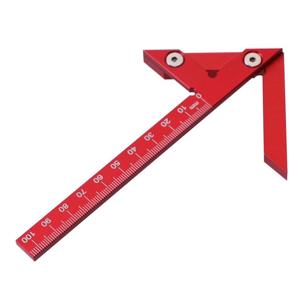 Center Finder Woodworking Square 45/90 Degree Right Angle Line Gauge