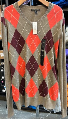 Banana Republic Men's 655261-01 100% Cotton V-Neck Sweater Medium MSRP: $59.99