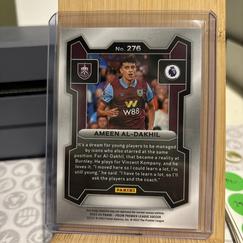 2023-24 Panini Prizm EPL #276 Ameen Al-Dakhil RC - Image 2 of 2