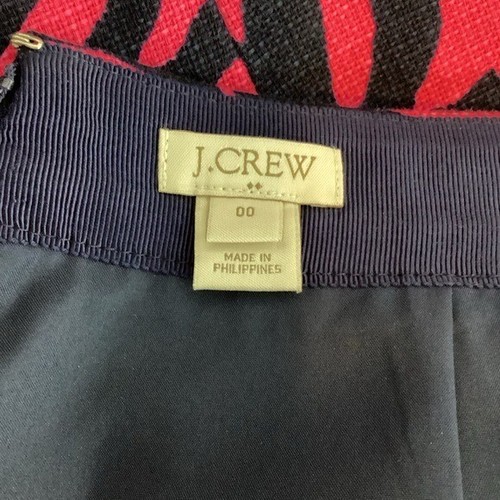 J.Crew Factory Women’s 00 Basketweave Floral Pencil Skirt Pink Navy Cotton Lined - Picture 6 of 7