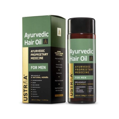 Ustraa Ayurvedic Hair Oil 200ml with 8 Natural Herb extract Free Shipp