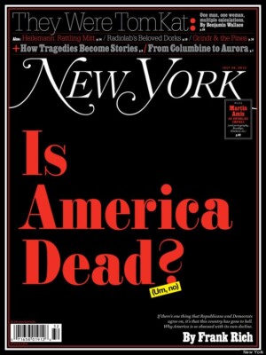 New York Magazine America Tom Cruise Katie Holmes Martin Amis Gina Gershon 2012
