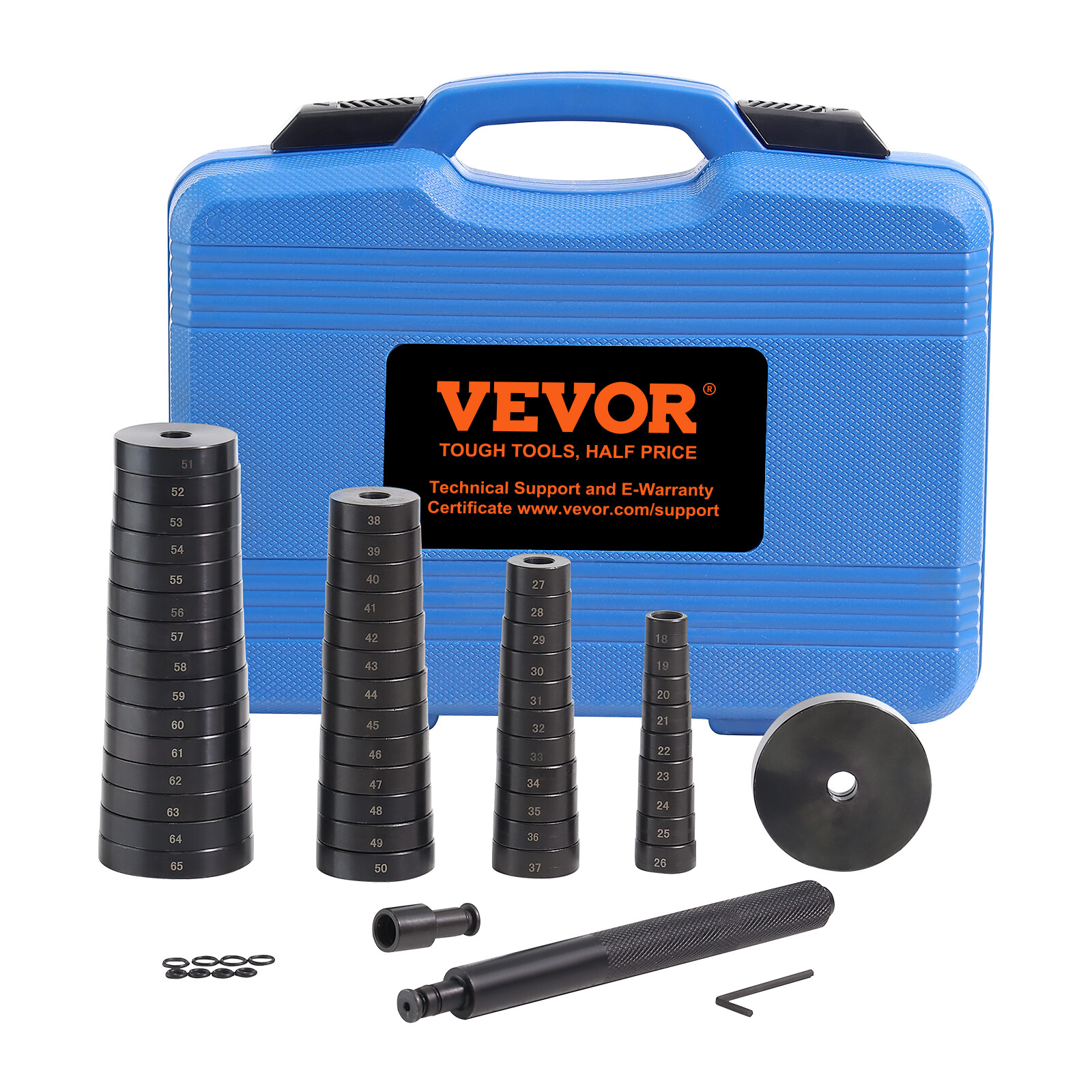 VEVOR 52Pcs Custom Bushing Press Kit Transmission Wheel Bearing Race