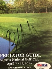 bubba watson signed autographed masters guide PSADNA  COA #AF 13845
