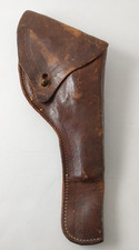 Vintage Antique Tooled Leather Flap Style GUN REVOLVER HOLSTER Wild West Cowboy