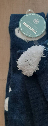 Barnes & Noble kids Warm Reading Socks Faux Sherpa Lining kids 3-6yrs Penguin - Picture 2 of 9