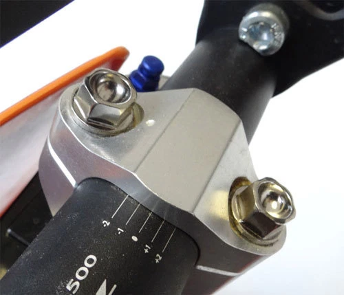 Triple Clamp Dress Up Kit Nickel FITS KTM 250 Fork Axle Pinch Bolt 2 & 4 strokes - Image 3 of 4