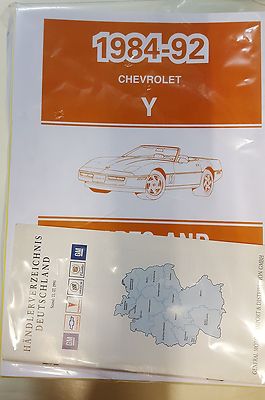 Ersatzteilkatalog Chevrolet Corvette C4 1984, 85, 86, 87, 88, 89, 90, 91, 92