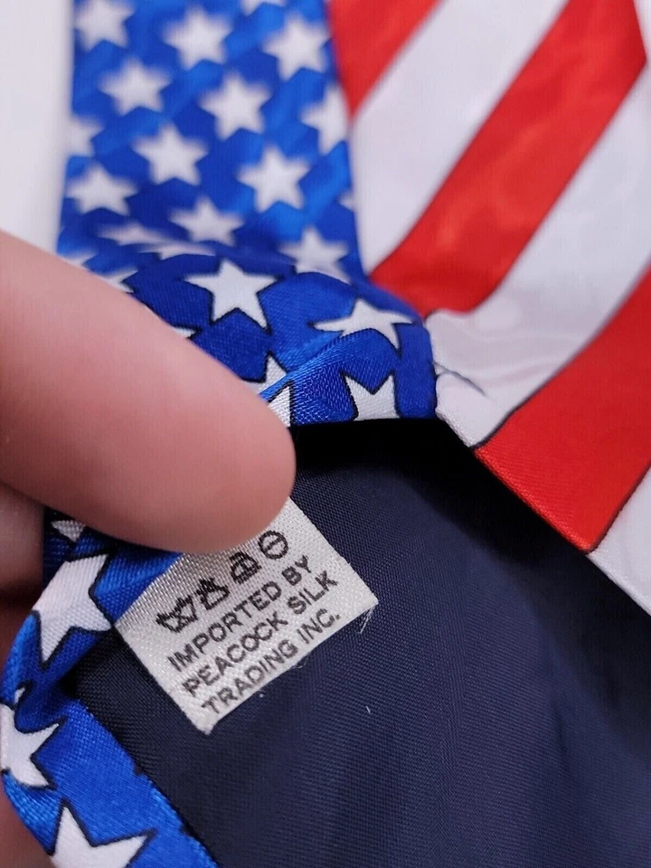 Enigma Mens Formal Necktie 58"Lx3.75"W Red/White Neck Tie - Image 4 of 4