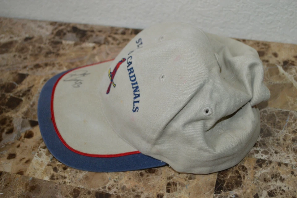  Annco St. Louis Cardinals Baseball Cap Adjustable Hat MLB Signed Dave Veres #43 - Image 4 of 4