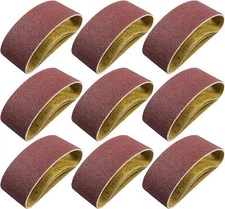 S SATC 3x18 Sanding Belts 20PCS Belt Sander Paper Aluminum Oxide (3 Each Of And