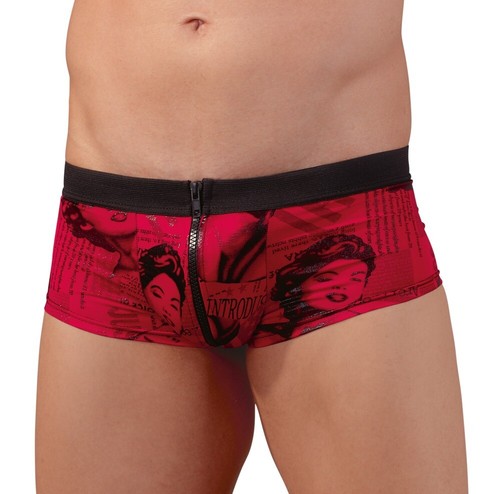 BOXER PARA HOMBRES ROJO LENCERÍA GAY ERÓTICA TALLA S Y M | eBay