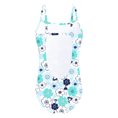Girls One Piece Swimsuit Criss Cross Back Swimwear Printed Swim Bathing Suit - Picture 51 of 90