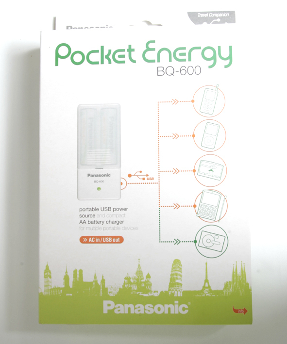 PANASONIC POCKET ENERGY BQ-600 CARICABATTERIE E UNITA' DI ENERGIA PORTATILE
