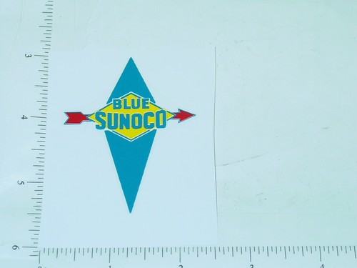 2" Wide Sunoco Blue Gasoline Sticker A-037