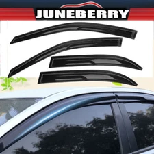 Fits fot 1993-1997 Toyota Corolla Acrylic MUGEN Window Visors 4Pc/Set Black USA