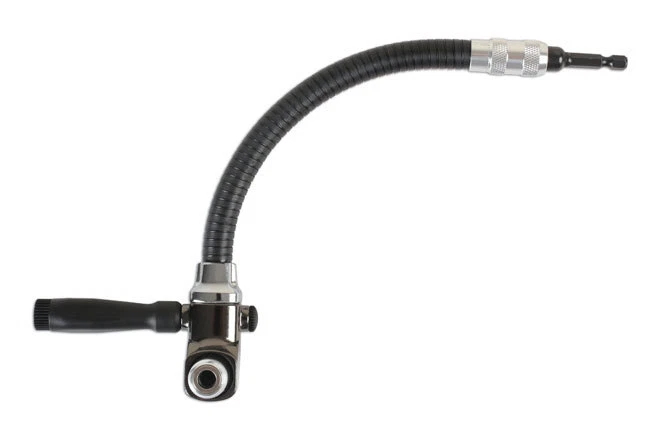 FLEXIBLE (300mm) 1/4" BITS ANGLED BIT HOLDER MAGNETIC DRIVER FOR CORDLESS DRILLS