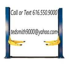 New Triumph 11,000 lbs 2-Post Heavy Duty Car, Truck Lift - FREE Truck Adapters!