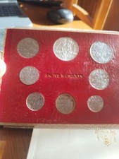 VATICANO ANNO SANTO  1977- SERIE DIVISIONALE MONETE CON  500ARGENTO -   fdc