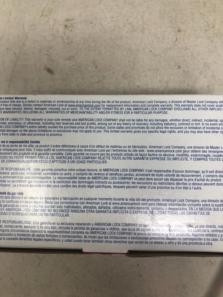 AMERICAN LOCK A1105RED Lockout Padlock,KD,Red,1-7/8"H PK 6 - Image 4 of 4