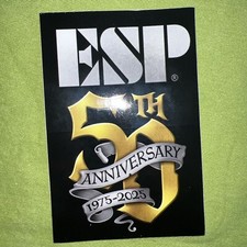 ESP Guitars Sticker 50th Anniversary 1975-202...