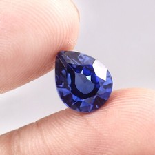 10x8 MM - AAA Fine Quality Natural Ceylon Blue Sapphire Loose Pear Gemstone Cut