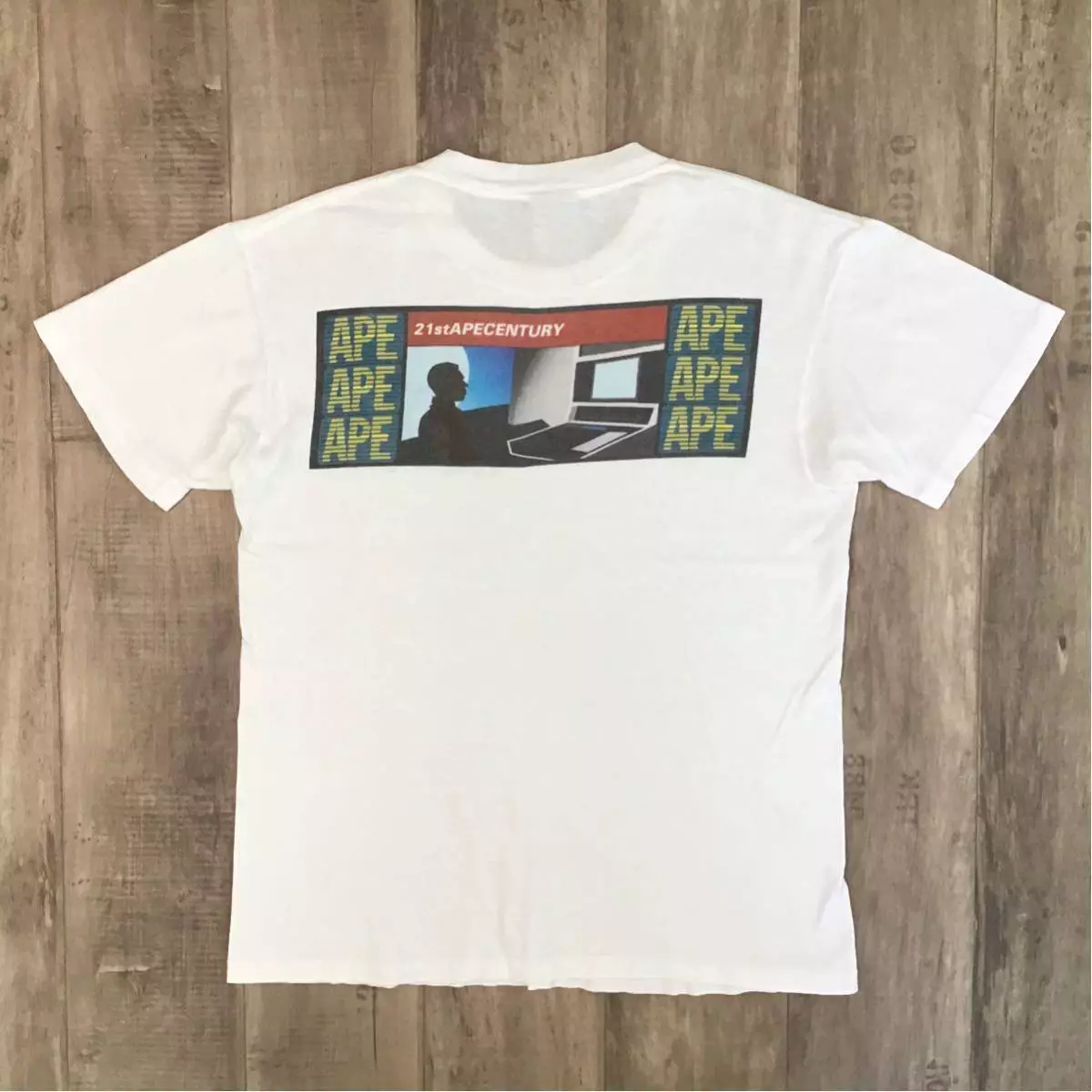 BAPE vintage oneita body T-shirt White A Bathing Ape Size M | eBay
