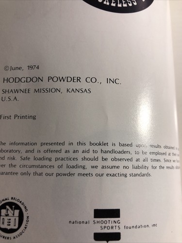 Hodgdons Data Manual Number 22 - Picture 4 of 12
