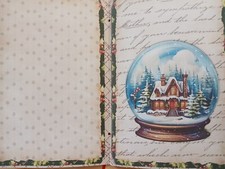 Junk Journal Blank Booklet "HOLLY JOLLY CHRISTMAS " Lg 8.5"x5.5" 40pgs