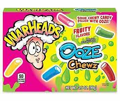 Warheads Ooze Chewz Gummi Candy Chews, 3.5 Ounce Theater Box - 12 Count Box - Picture 1 of 2